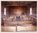 Bluff Fort Meetinghouse interior